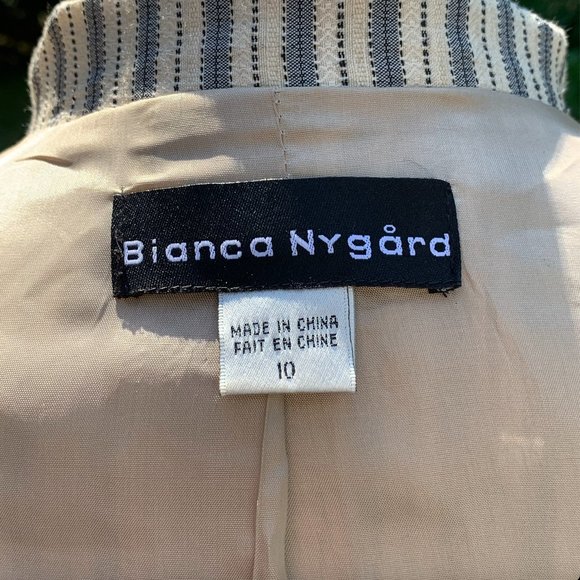 Bianca Nygard Cream/Grey StripedJacket - Picture 14 of 16